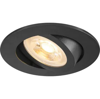 Bodové svítidlo BIG WHITE (SLV) NEW TRIA 68 stropní vestavné svítidlo, kulaté, max. 10W GU10, černá 1007369