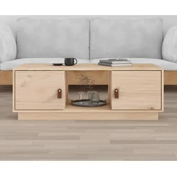 Konferenční stolek vidaXL Konferenční stolek 100x50x35 cm masivní borové dřevo [818265] Barva: Přírodní