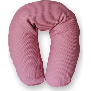 Kojící polštář Gadeo kojící a relaxační polštář - Vafle, starorůžová PES kuličkové duté vlákno