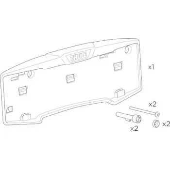 Příslušenství ke střešnímu nosiči Number Plate Holder Kit