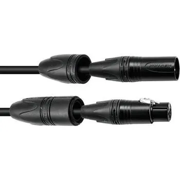 Audio kabel PSSO DMX cable IP 3pin 7,5m černý