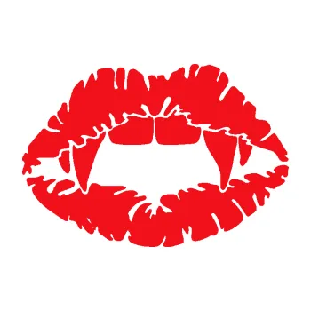 Samolepící dekorace SAMOLEPKA Pusa 005 upíří polibek (10 - červená) NA AUTO, NÁLEPKA, FÓLIE, POLEP, TUNING, VLASTNÍ TEXT, TISK, AUTOSAMOLEPKY.cz, POLEPY, OBRÁZEK, LOGO, SAMOLEPKY