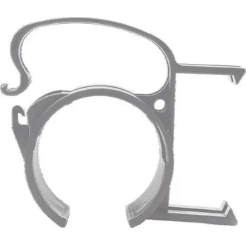 Audio kabel Snap plastový držák kabelů na konstrukci, stříbrný, sada 4ks