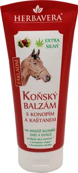 Kosmetika pro koně Herbavera Koňský balzám s konopím a kaštanem 200 ml 