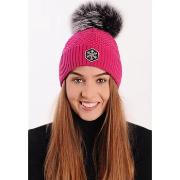 Módní doplněk Čepice R-Jet Top fashion exclusive Barva: ohrnutá sytě růžová-růž. Lur.čb. bamb., Velikost: uni, Pohlaví: Dámské