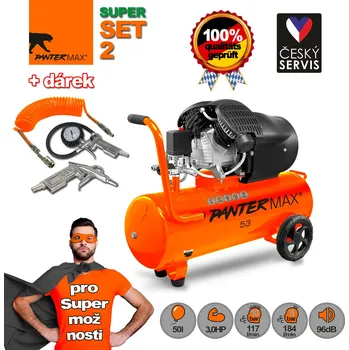 Kompresor Pantermax PANTERMAX®AirFlow® 53 SET s příslušenstvím