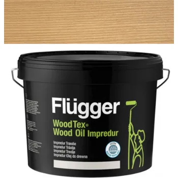 Olej na dřevo Flügger Wood Tex Wood Oil IMPREDUR 10L U-801 + dárek k objednávce nad 1000Kč