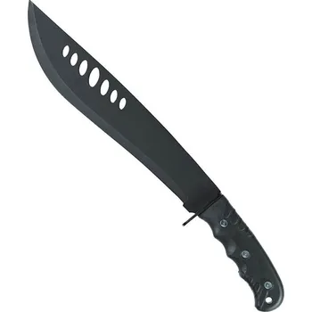 Mačeta Bolo JUNGLE Mil-Tec (Zatmavená,speciálně zohnutá a odlehčená mačeta s ergonomickou rukojetí s protiskluzovou úpravou, nylonové přepravní pouzdro se zipem a zapínáním na patent.)