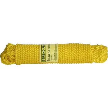 Šňůra na prádlo Šňůra na prádlo 20 m, Pe, žlutá