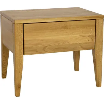 Knihovna Dubový noční stolek OSLO 1S/II z masivu Barevné provedení: Dub- bělený