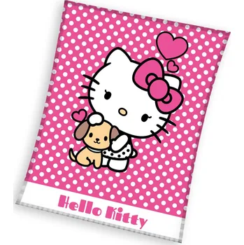 Dětská deka Carbotex Hello Kitty 130 x 170 cm Puppie