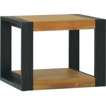 Koupelnový nábytek vidaXL Nástěnná koupelnová skříňka 45 x 45 x 35 cm masivní teak [338229] Barva: Hnědo-černá