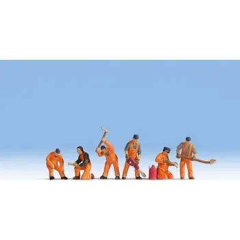 Modelová železnice Postavičky Traťoví dělníci H0 - Noch 15276 (Figurky H0 1:87)
