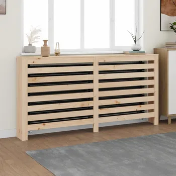 Radiátor vidaXL Kryt na radiátor 169x19x84 cm masivní borové dřevo [822606] Barva: Přírodní