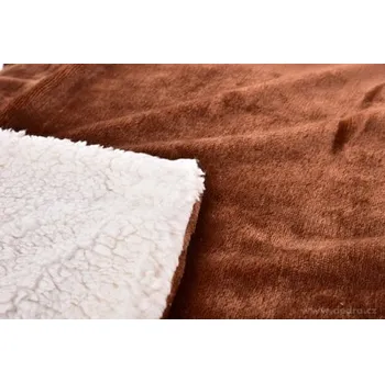 deka 2v1 ROYAL LAGOON VELVET luxusní přikrývka, dvouvrstvá 150 x 200 cm čokoládová