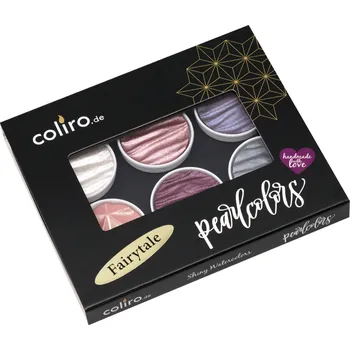 Vodová barva Akvarelové barvy Coliro Pearlcolors - Fairytale, sada 6 ks
