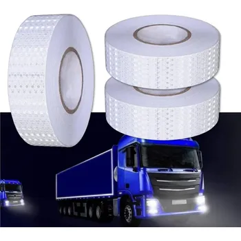 Lepicí páska DZL Sada 3ks reflexní samolepící páska stříbrná, 25m x 5cm