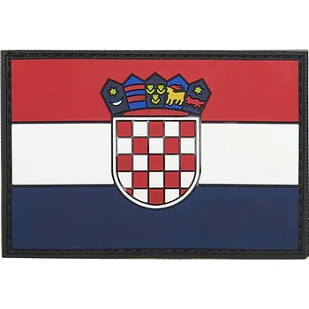 Nášivka 101 INC PVC 3D nášivka "vlajka Chorvatska"