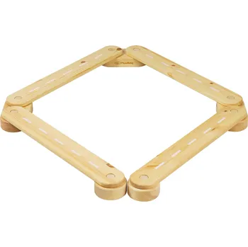 Dětské hřiště MeowBaby Dětská senzomotorická Montessori kladina, přírodní, 4ks