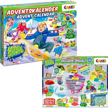 Modelovací hmota CRAZE Kreativní Adventní kalendář Magic Slime - magický sliz
