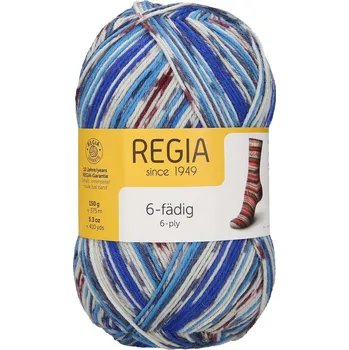 Příze Regia 6-ply color 6210 Snowstorm (Ponožková příze Regia color 6-ply 6210)