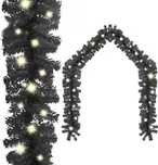 Vánoční svítící girlanda 10 m černá 150…