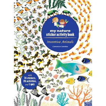 Výuková hračka Chronicle Books Kniha aktivit se samolepkami Vynalézavá zvířata