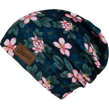 Čepice Funkční čepice Drexiss Aida zateplená Moon flowers obvod hlavy 49-53 cm