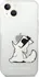 Pouzdro na mobilní telefon Karl Lagerfeld Choupette Eat pro Apple iPhone 14 Plus transparentní