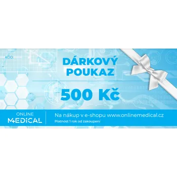 Dárková visačka Dárkový poukaz OnlineMedical - 500 Kč