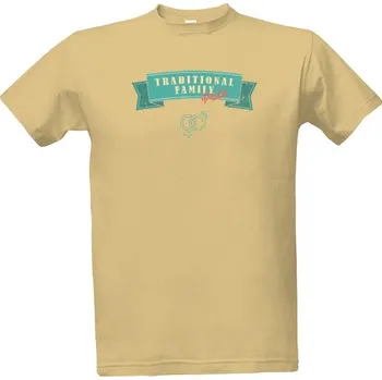 Pánská móda Tričko s potiskem Traditional Family Pride (stuha) pánské