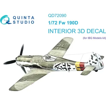 Plastikový model Quinta studio 1/72 Fw 190D 3D-Print.&col.Interior (IBG)