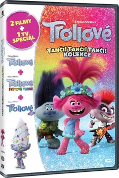 DVD film Trollové: Tanči! Tanči! Tanči! Kolekce (2016, 2017, 2020) 3 disky DVD