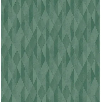 Tapeta Eijffinger Zelená geometrická vliesová tapeta na zeď, 333545, Festival, Eijffinger, velikost 10 x 0,52 m