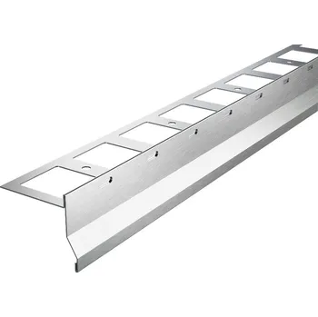 ukončovací lišta ACARA BP9/1 balkonová lišta, nerez V2A kartáč s okapničkou a drenáží, 22 mm, 65 mm, 2,5 m AABAN BL 2265-D