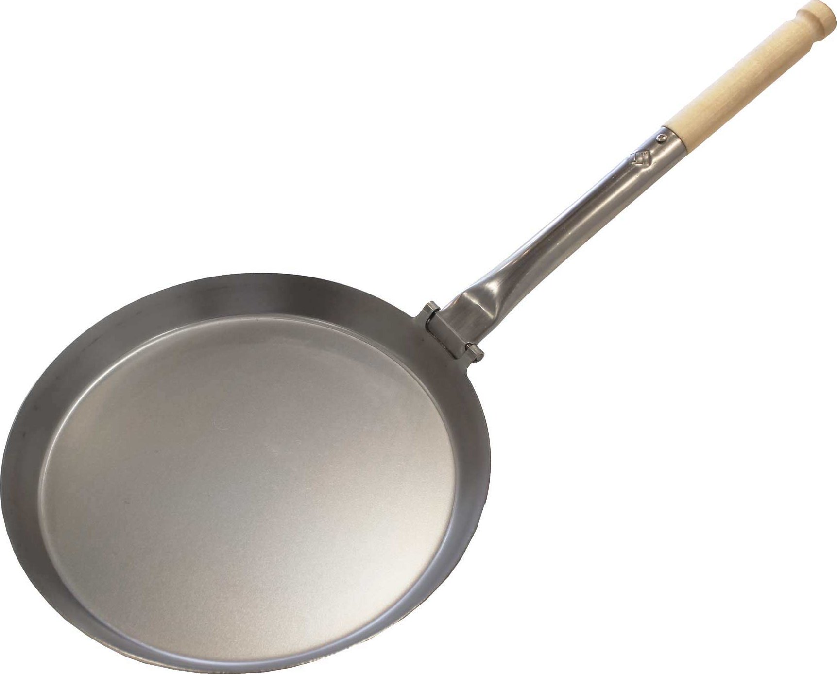 Ocelová skládací pánev Stabilotherm Hunter Original XL, 28 cm, dřevěná rukojeť