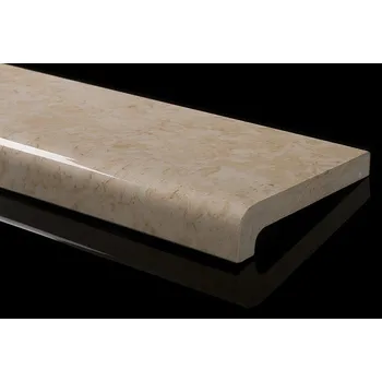 Parapet Parapety z litého mramoru EXCLUSIV 317 - jemně hnědá LESK šířka 50mm