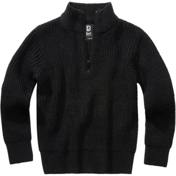 Pánský svetr Dětský svetr Marine Troyer Pullover, Brandit, černý, 146/152