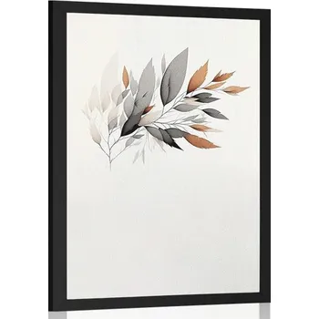 Plakát Dovido Plakát minimalistická větvička listů