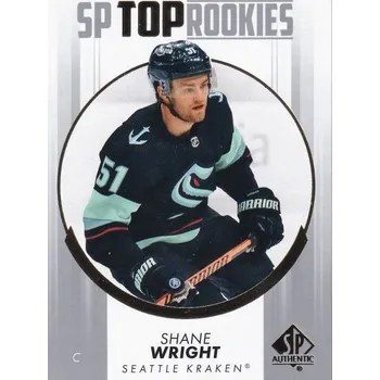 Karetní hra insert RC karta SHANE WRIGHT 22-23 SP Authentic SP Top Rookies číslo TR-13