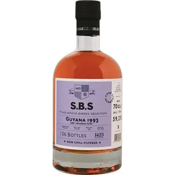 Rum S.B.S. Guyana 1993 UDS - Bourbon Cask 59,2% 0,7 l