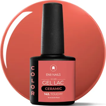 Lak na nehty ENII NAILS Gel lak Ceramic 143 Touchy - gelový lak bez HEMA, 10 ml