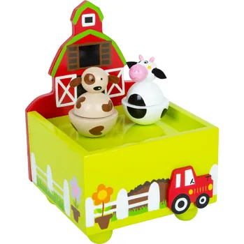 Hudební nástroj pro děti small foot Hudební skříňka farma