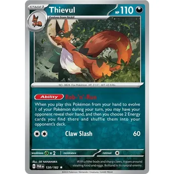 Sběratelská karetní hra Thievul 120/182 - Paradox Rift Typ karty: Holo