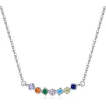 Elenys stříbrný náhrdelník barevná elegance