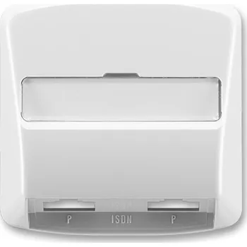 ABB 5013A-A00252 S Kryt zásuvky ISDN průchozí, dvojnásobné
