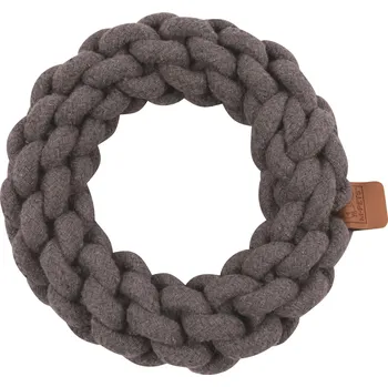 Hračka pro psa M-Pets Coto bavlněná hračka kruh, šedý 18 cm