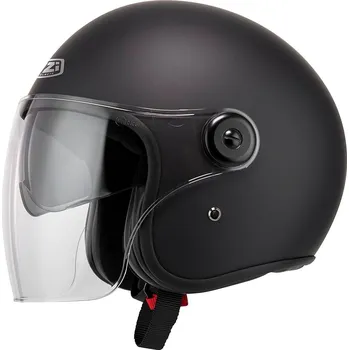 Helma na motorku Otevřená přilba NZI VILLE matná černá Velikost: M