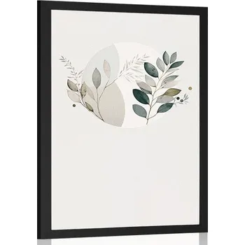 Plakát Dovido Plakát boho rostlinky v kruhu