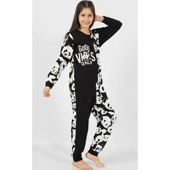 Kojenecký overall Vienetta Dětský overal Good vibes only černá, 15-16
